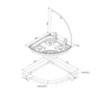 CAN Hoodiny Hob Unit LH Triangle 480mm (Glass Lid / 3 Burners / 12V) - Image 3