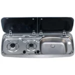 Dometic CRX50 Fridge, 9222 Hob/Sink Unit and Tap Bundle (Sink on Right) - Image 2
