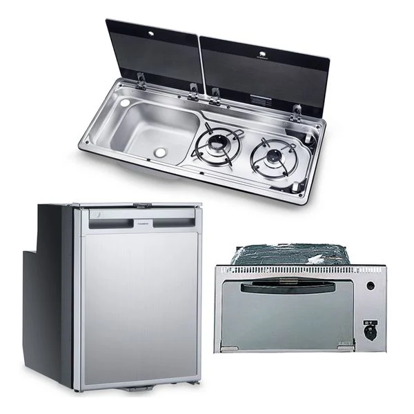 Dometic Fridge, Grill, Hob/Sink Unit Bundle (Sink on Left, 9722 Model)