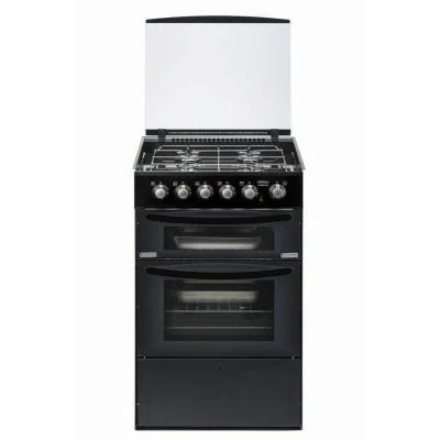 Caprice 3/4 Dual Fuel, LH Door, smoked black lid,