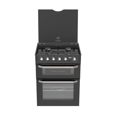 Thetford Enigma 600 built In LPG cooker in black c/w oven, grill, 4 burner hob, 230v ignition.