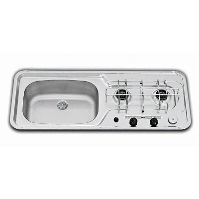 Dometic SMEV 2 burner combi(9103301310 ) c/w piezo, no tap hole